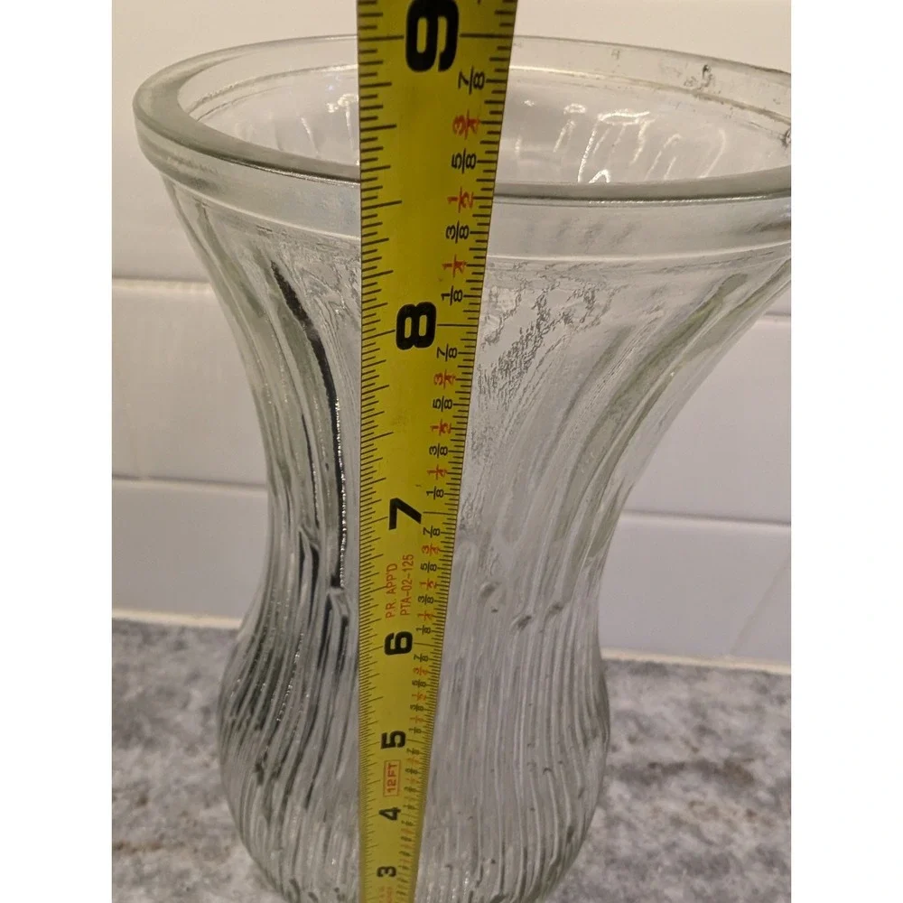 Vintage‎ Hoosier clear glass vase 4086-A 7A